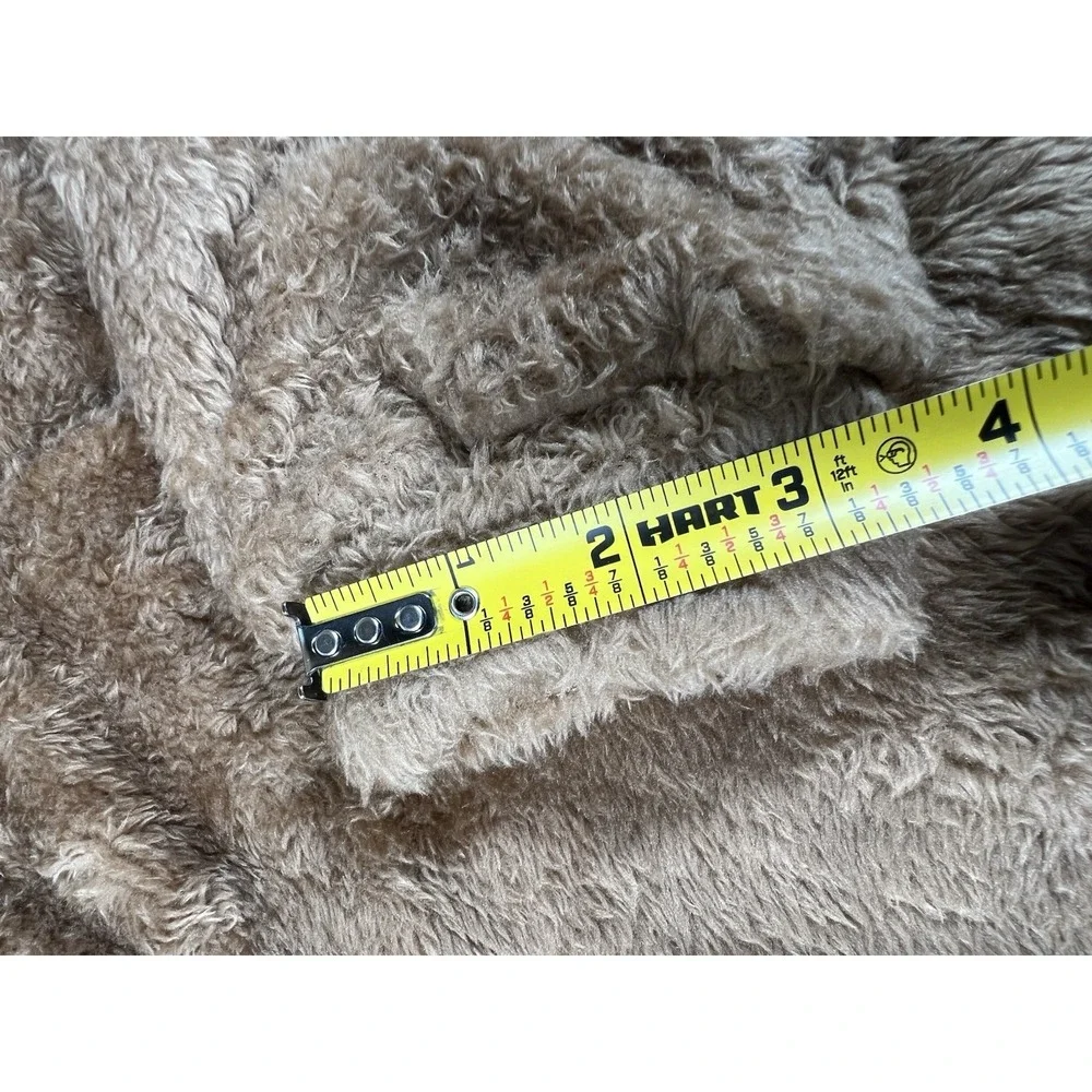 Cozy Brown Dog  Sweater Warm Size L With Hat
